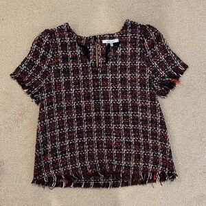 Naked Zebra Multicolor Tweed Blouse